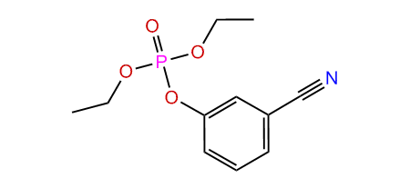 Diethyl 3-cyano-phenyl phosphate